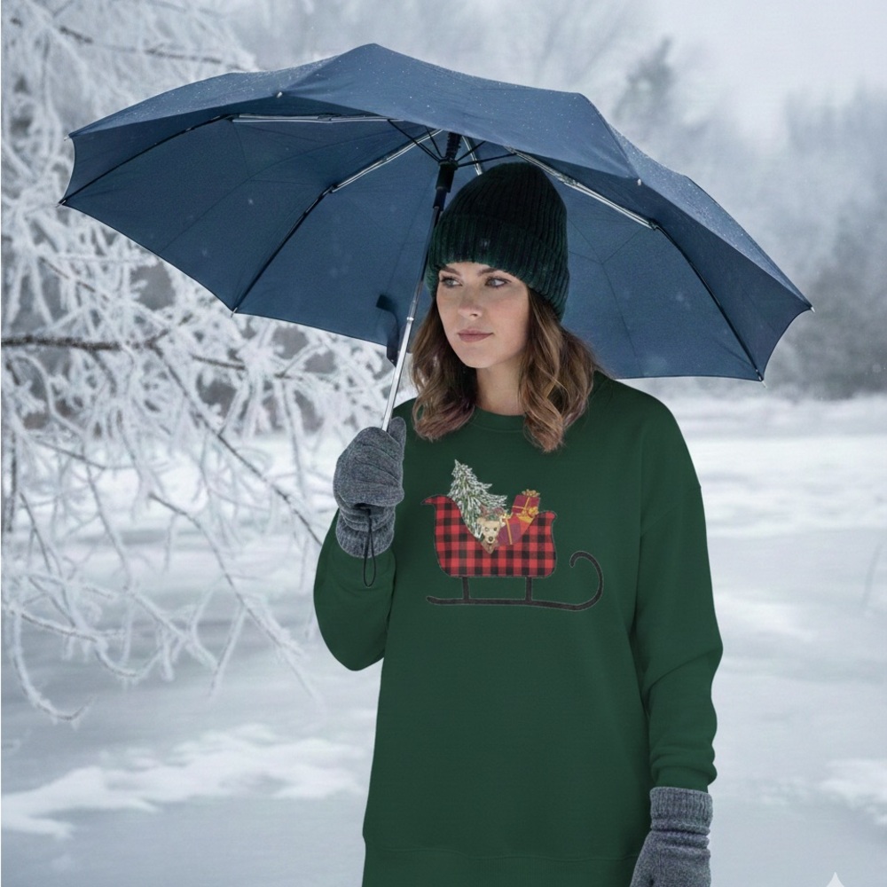 Teddy Rose Teal Sweater